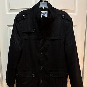 ARMV Military Force Wool Field Jacket Men’s Large Black/Dark Blue NWT